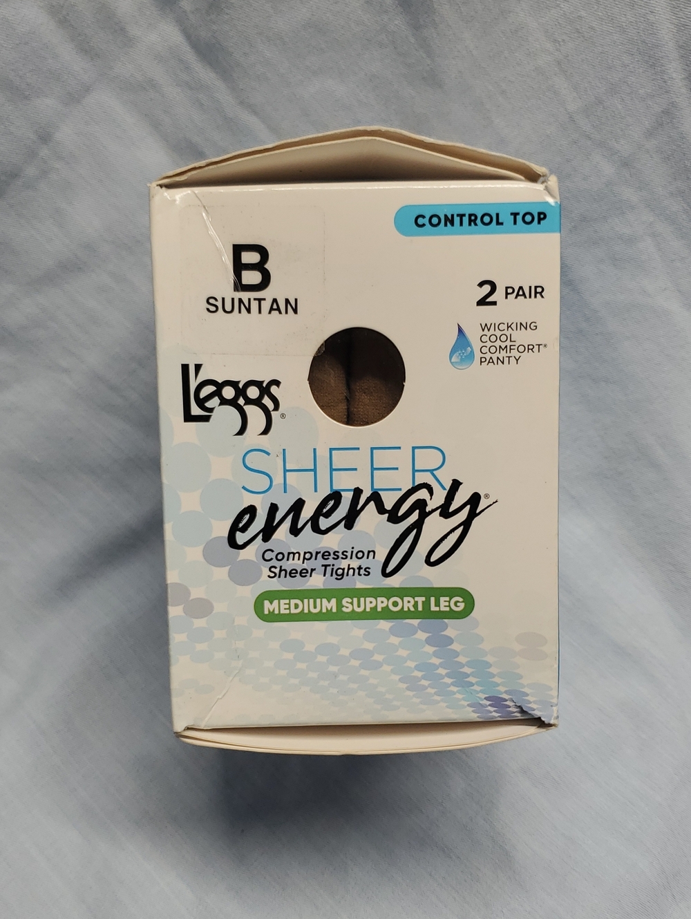 Leggs Sheer Energy Compression Sheer Tights - Suntan